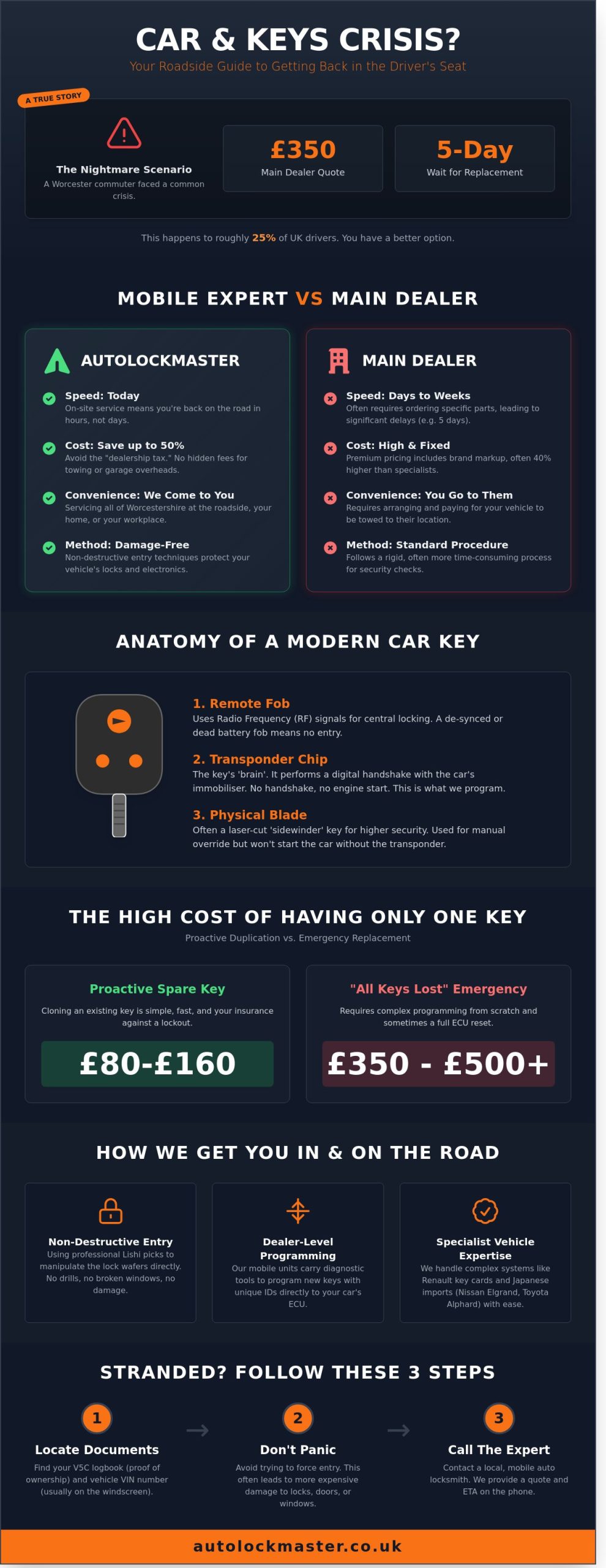Car and Keys: The Ultimate Worcester Guide to Vehicle Access & Security - Infographic